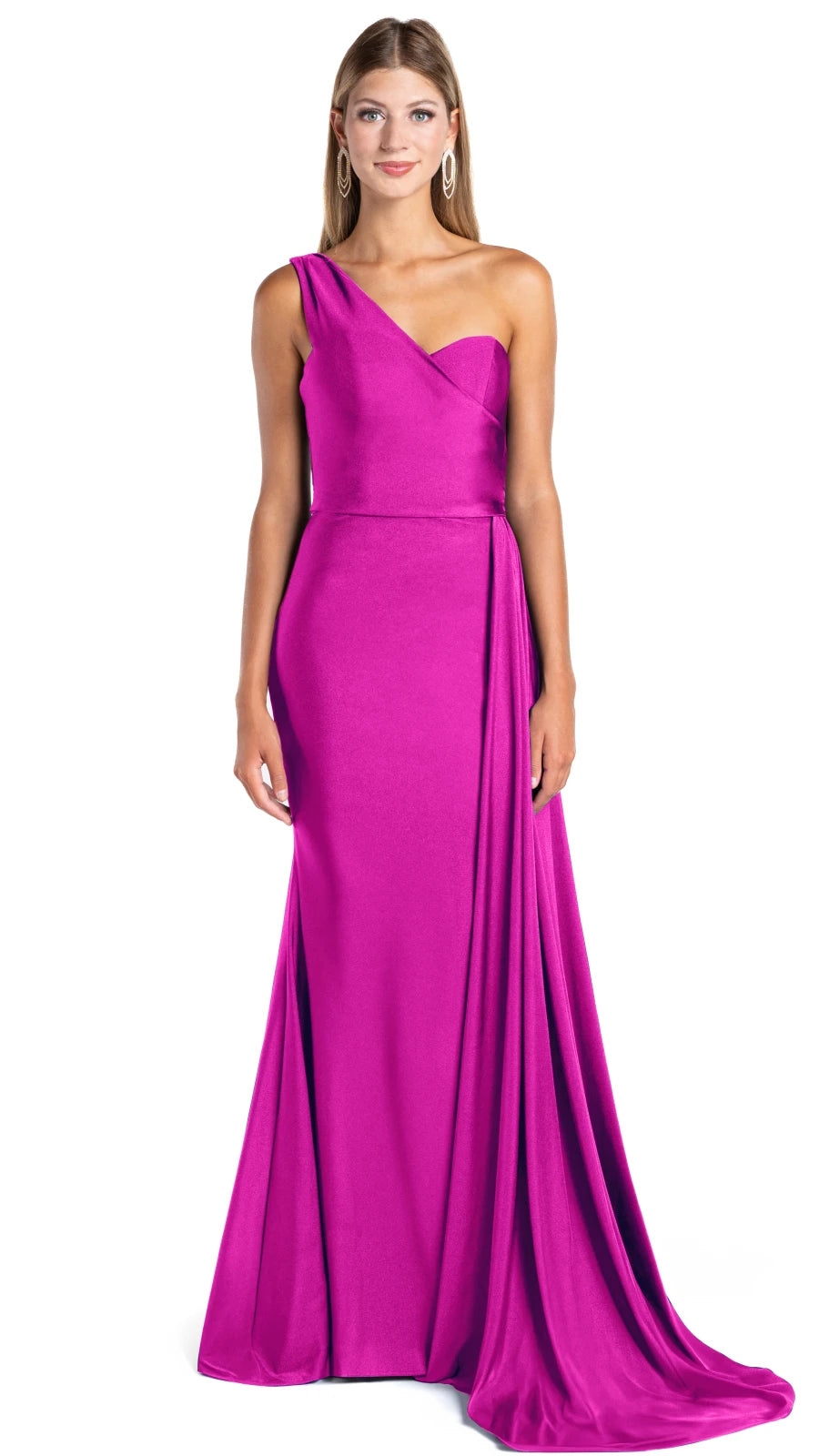 Vestido licra con cauda Johana