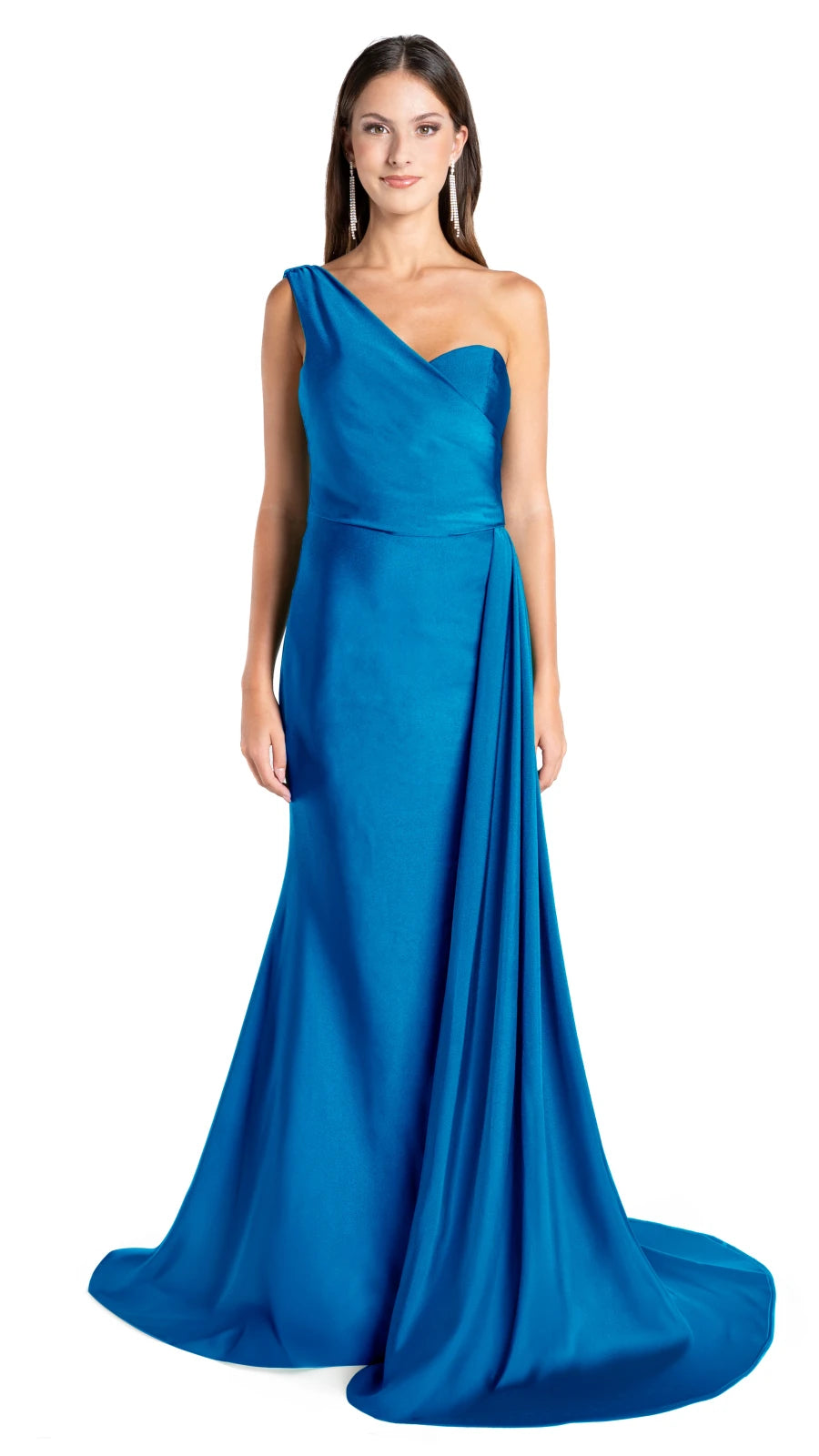 Vestido licra con cauda Johana
